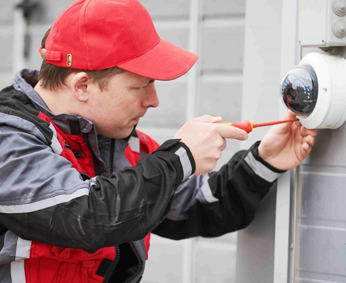 professional security camera installation
