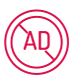 no AD icon