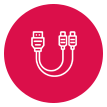 audio visual cable icon