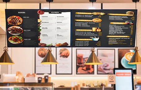 digital menu board