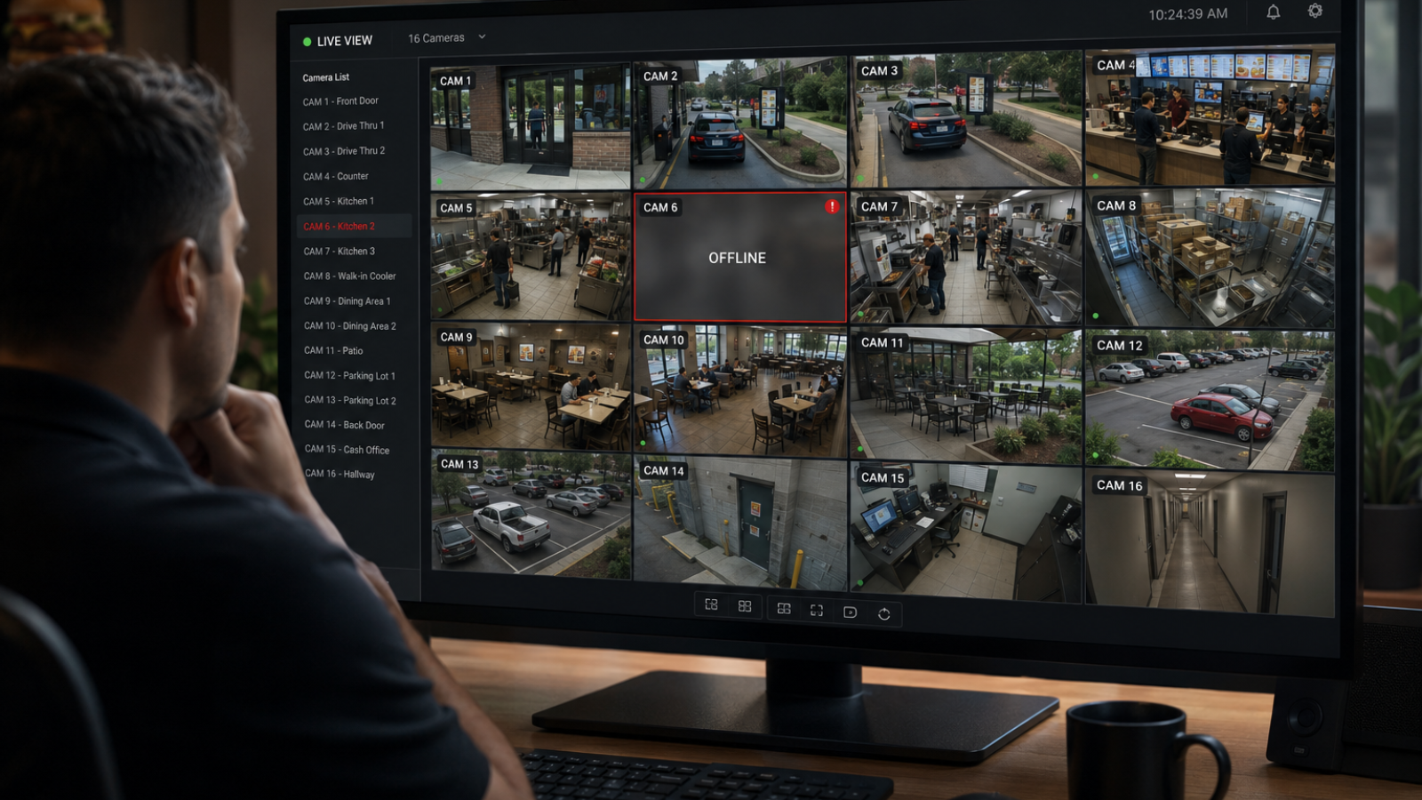 restaurant security camera system